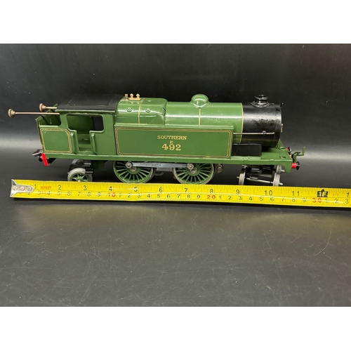 265 - Hornby Series O Gauge Clockwork Special No2 Tank Southern 492 4-4-2