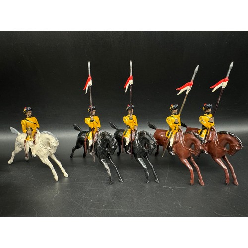 280 - Britains Hollow cast Indian Army Cavalry & Royal Lancers