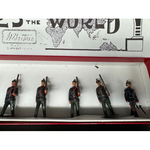 298 - Boxed Britains Prussian Infantry 154 & The Kings Royal Rifle Corps Set 98