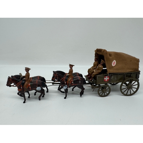 310 - Britains Set 1450 - Royal Army Medical Corps 1934 version + General Service Wagon