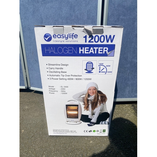 190 - New in the boc EasyLife 1200W Halogen Heater