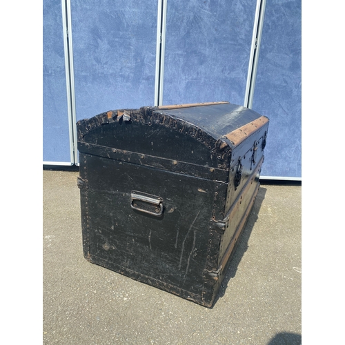 195 - Antique domed Storage chest. 

Dimensions - 20