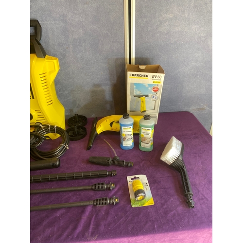 205 - Brand new Karcher K2 Premium pressure washer and accessories