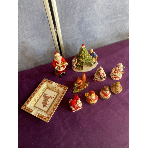 243 - Villeroy & Boch ceramic christmas collectables.