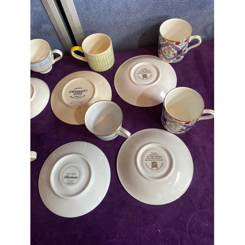 248 - A quantity of collectable cups and saucers including Gucci, Villeroy & Boch