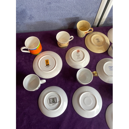 249 - A quantity of commemorative / decorative cups and saucers.