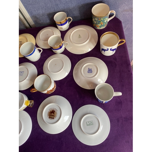 249 - A quantity of commemorative / decorative cups and saucers.