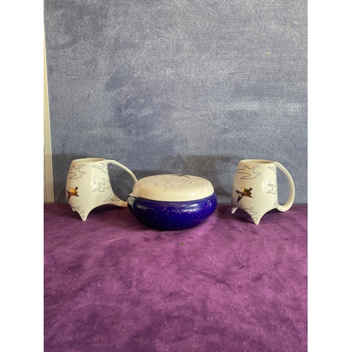 250 - New Dutch Delfts jugs and bowl with lid