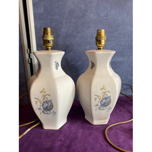 251 - A pair of ceramic table lamps.