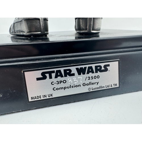 572 - Compulsion Gallery C-3PO Star Wars Figure - Compulsion Gallery for Lucas Film Ltd: a pewter sculptur... 