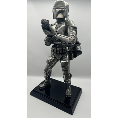 574 - Compulsion Gallery Boba Fett Figure for Lucas Film Ltd: a pewter sculpture of Boba Fett, limited edi... 