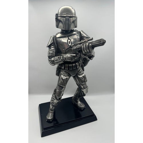 574 - Compulsion Gallery Boba Fett Figure for Lucas Film Ltd: a pewter sculpture of Boba Fett, limited edi... 