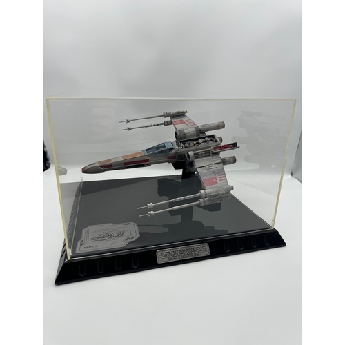 577 - Code 3 Star Wars Signature Series Luke Skywalker X-Wing Fighter Signed by Mark Hamill 221/1000 -  in... 