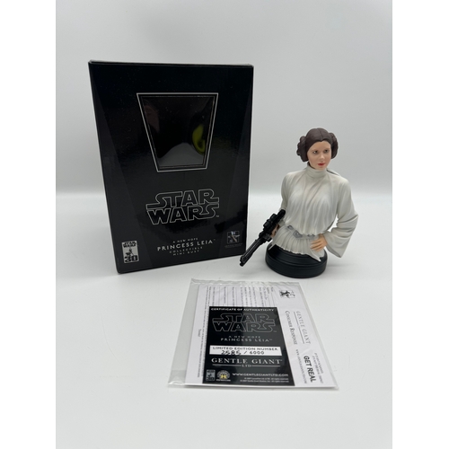 579 - Princess Leia A New Hope Limited Edition Bust by Gentle Giant Ltd 2585 / 6000 with COA & Packing car... 