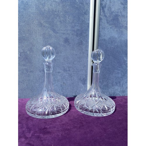 78 - Two Crystal ship Decanters