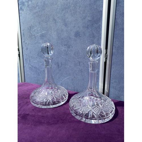 78 - Two Crystal ship Decanters