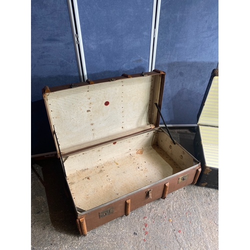 436 - Two vintage storage/travel trunks