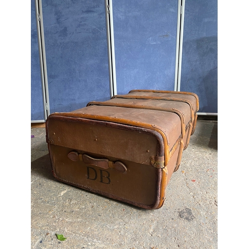 436 - Two vintage storage/travel trunks