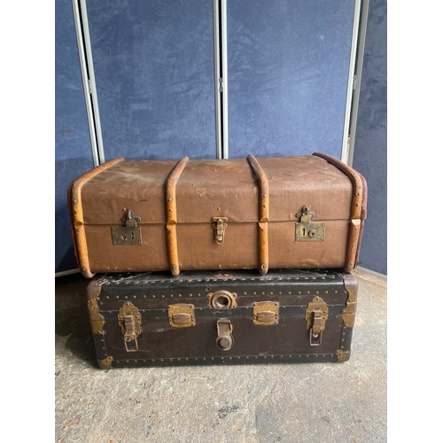 436 - Two vintage storage/travel trunks