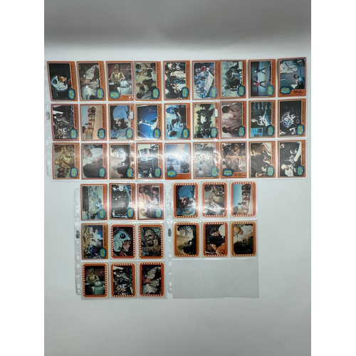 568 - Complete Topps Star Wars Series 1 - 5 Collectable cards complete with stickers and resealed wax pack... 