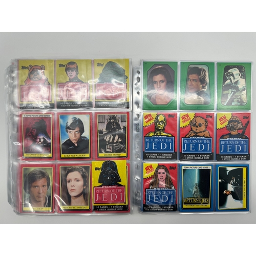 570 - Complete Topps Star Wars Return of the Jedi - Series 1 & 2 (1983) Complete with Stickers & Resealed ... 