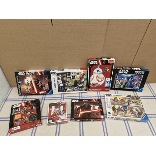 589 - Collection of Star wars puzzles.