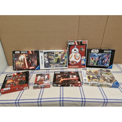 589 - Collection of Star wars puzzles.