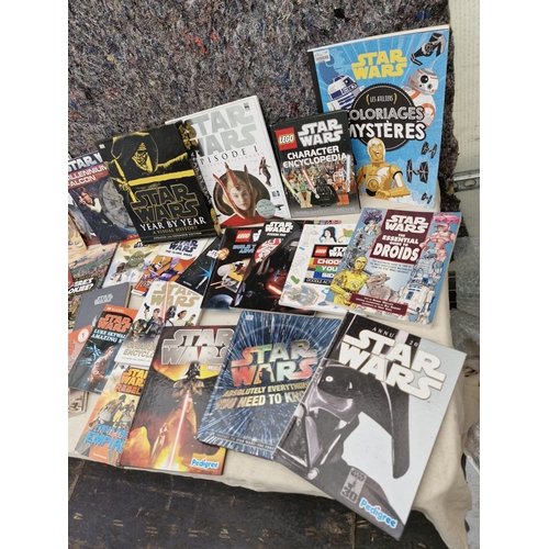 591 - Collection of miscellaneous star wars books.