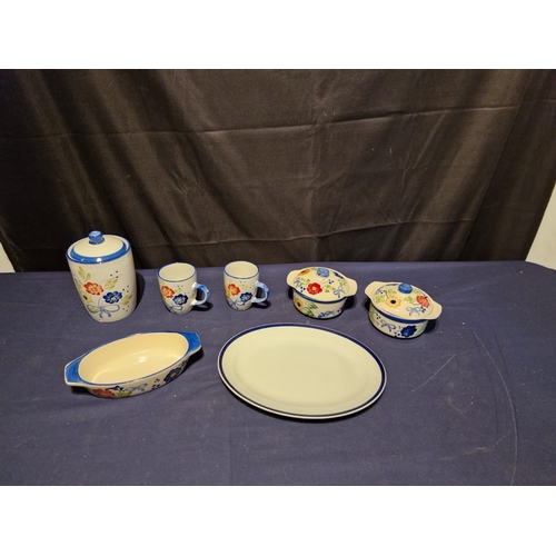 460 - Matching Floral design ceramics set