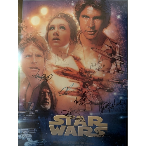 582 - Star Wars Special Edition 1997 Movie Poster in frame 75cm x 108cm