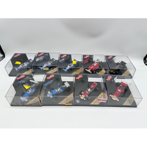 340 - Lot of 9 Quartzo Formula One Models 1/43 Scale 
4040 / 4041 / 4040 / 4032 / 4023 / 4016 / 4060 / 400... 