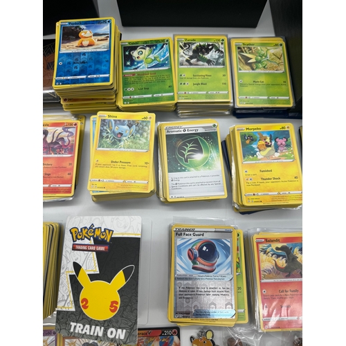 120A - Pokemon TCG: Quantity of various Sword & Shield V Shiny, non holo, holo and reverse holo cards mainl... 