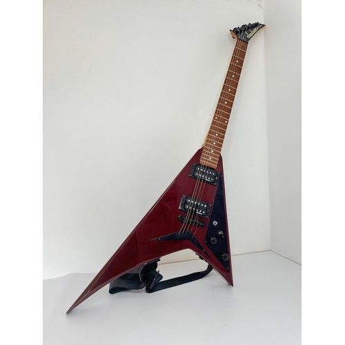 31 - Jackson Performer PS-3 Randy Rhoads Metallic Cherry Electric Guitar Serial Number 1012553