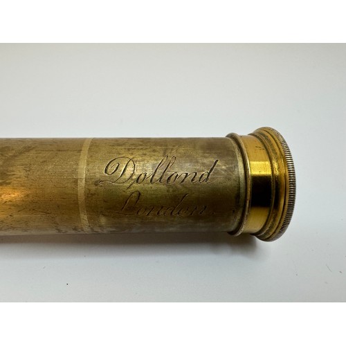 66 - WW1 Ottoway & Co 1915 No2307 Sighting Scope + 19th Century Telescope by Dolland of London