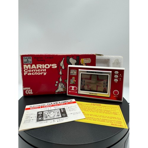 108 - Boxed Nintendo Game & Watch Marios Cement Factory with instructions