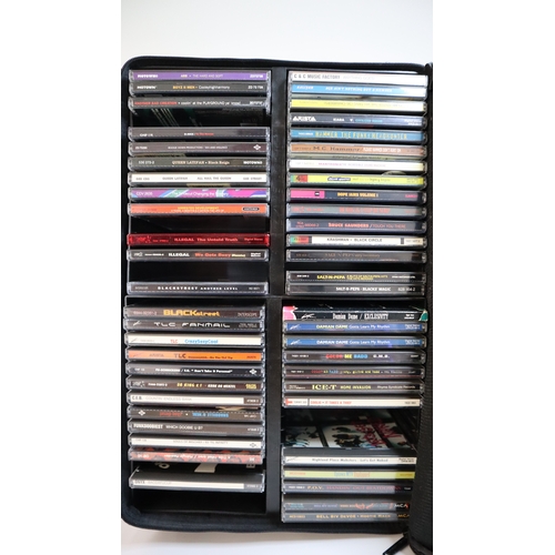 92 - Collection of 100+ 1980-90's Rap, Hip Hop, Soul, R&B Original CD's in carry cases