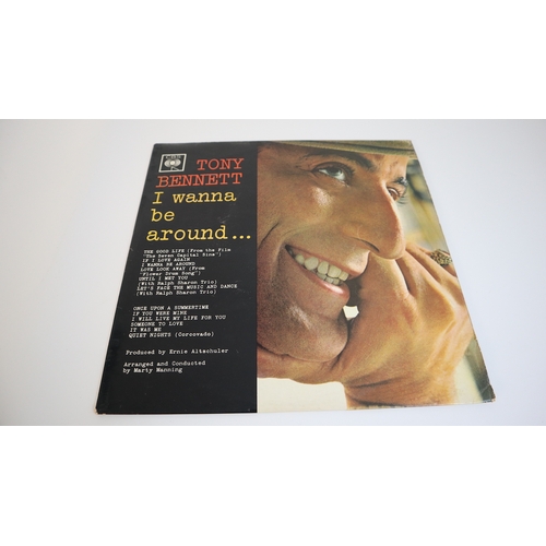 97 - Hand signed Tony Bennett I wanna be around you Vinyl LP