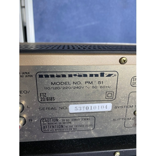 128 - Three Marantz Hi-fi separates - Amplifier PM351, CD-52MK2, CD 63SE