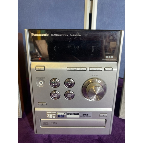 151 - Panasonic CD DAB stereo system SA-PM33DB