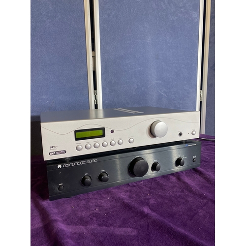 156 - Acoustic solutions model - SP101 integrated Amplifier and Cambridge Audio A- Series Integrated Ampli... 