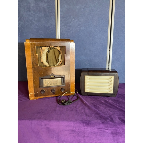 165 - Two Vintage radios including Phillips and Raymond electric LTD Magnavox