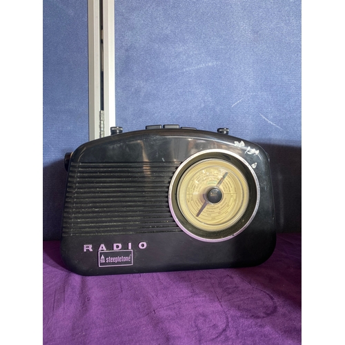 179 - A collection of Retro radios including Roberts, Grundig, Steepletone