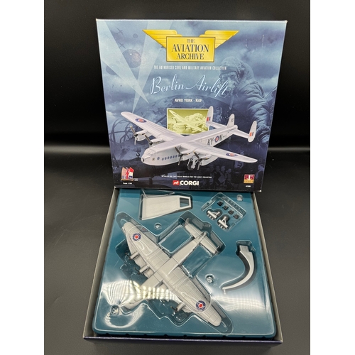 104 - Two Corgi Model Aircraft - Berlin Airlift 1st Issue 47403 AVRO Lancastrian , 47205 AVRO York