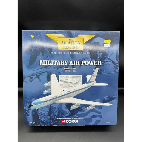 109 - Corgi AA32901 Military Air Power Boeing Air Force One Model Scale 1:144