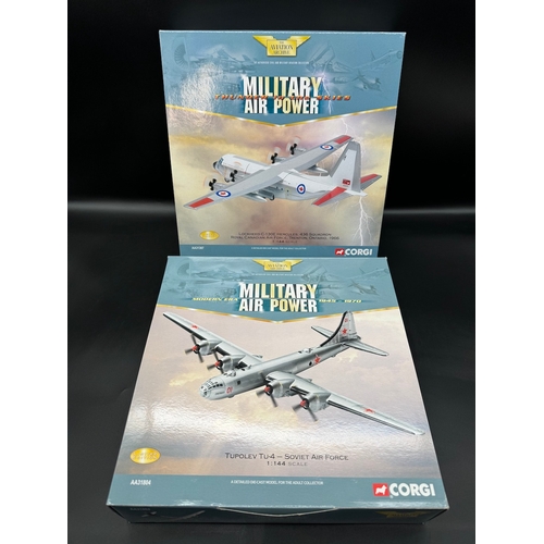 111 - Two Corgi Model Aircraft AA31804 + AA31307 Military Air Power