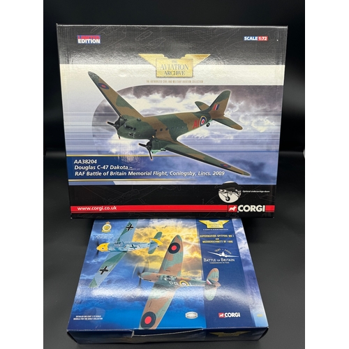 115 - Corgi AA38204 Douglas C-47 Dakota Battle of Britain Memorial Flight + 49505