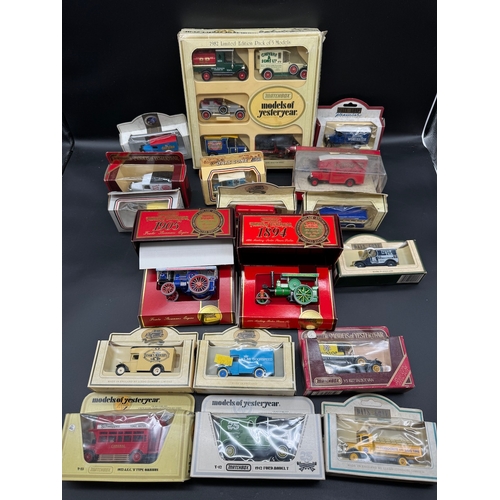 134 - A collection of Matchbox Diecast Models of Yesteryear including Limited Edition Y-19 Fowler Showmans... 