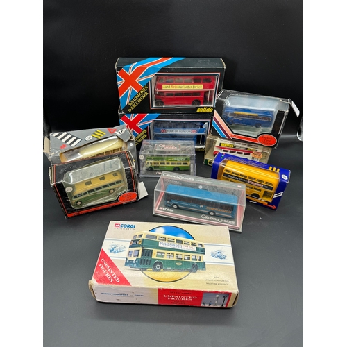 145 - A collection of Corgi Original Omnibus, Exclusive First Editions Corgi Classics & Solido Bus / Coach... 