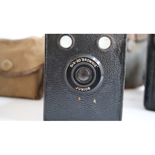 63A - Kodak Cine Model B , Kodak Brownie Junior Six-20, Folding Brownie Six -20