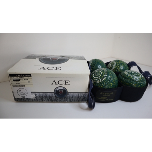 6 - Two sets of Taylor Lawn Bowls